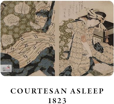 Retronote Ghosts Series II - A5, Hokusai 4'lü Defter Seti II, Çizgisiz, Toplam 256 Sayfa, Her biri 64 Sayfa, Tel Dikiş, Esnek Kapak, Oval Kenar, Tuval Doku, 60 gram, Sarı Krem Renk, çok renkli