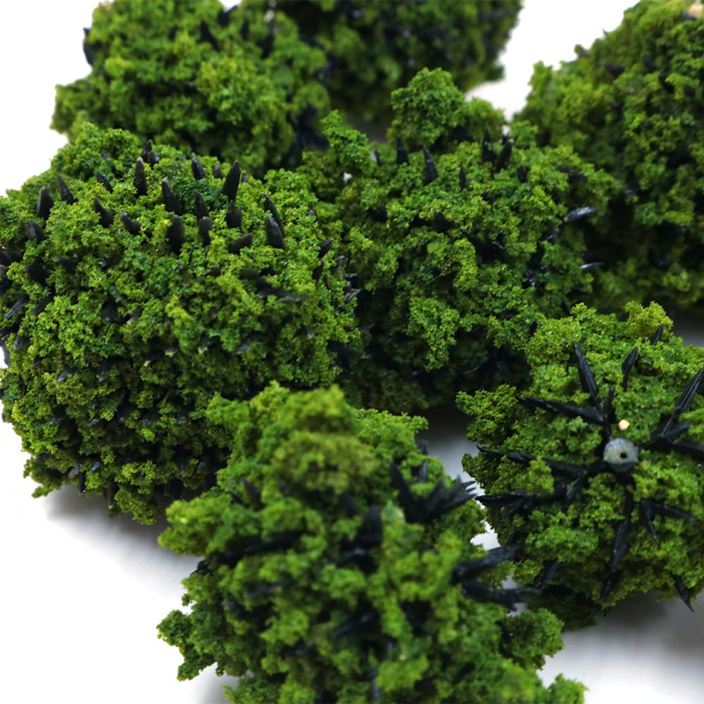40 PCS Cespugli di Alberi in Miniatura Gruppi di Vegetazione Arbusti Ferrovia Erba Artificiale per Il Modello di Treno Tavolo di Sabbia Terreno di Gioco