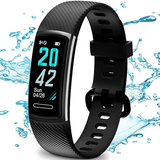 TEMINICE High-End Fitness Trackers HR, Activity Trackers Health Exercise Watch with Heart Rate and Sleep Monitor, Smart Band Calorie Counter, Step Counter, Pedometer Walking for Men & Women