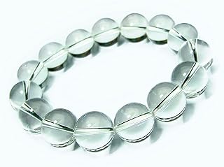 [ジェミナイ] 上質 5A 水晶 鑑別済 本物保証 4mm～16mm ブレスレット ポーチ付き 天然石 パワーストーン (14mm 内径18cm b3-2768)