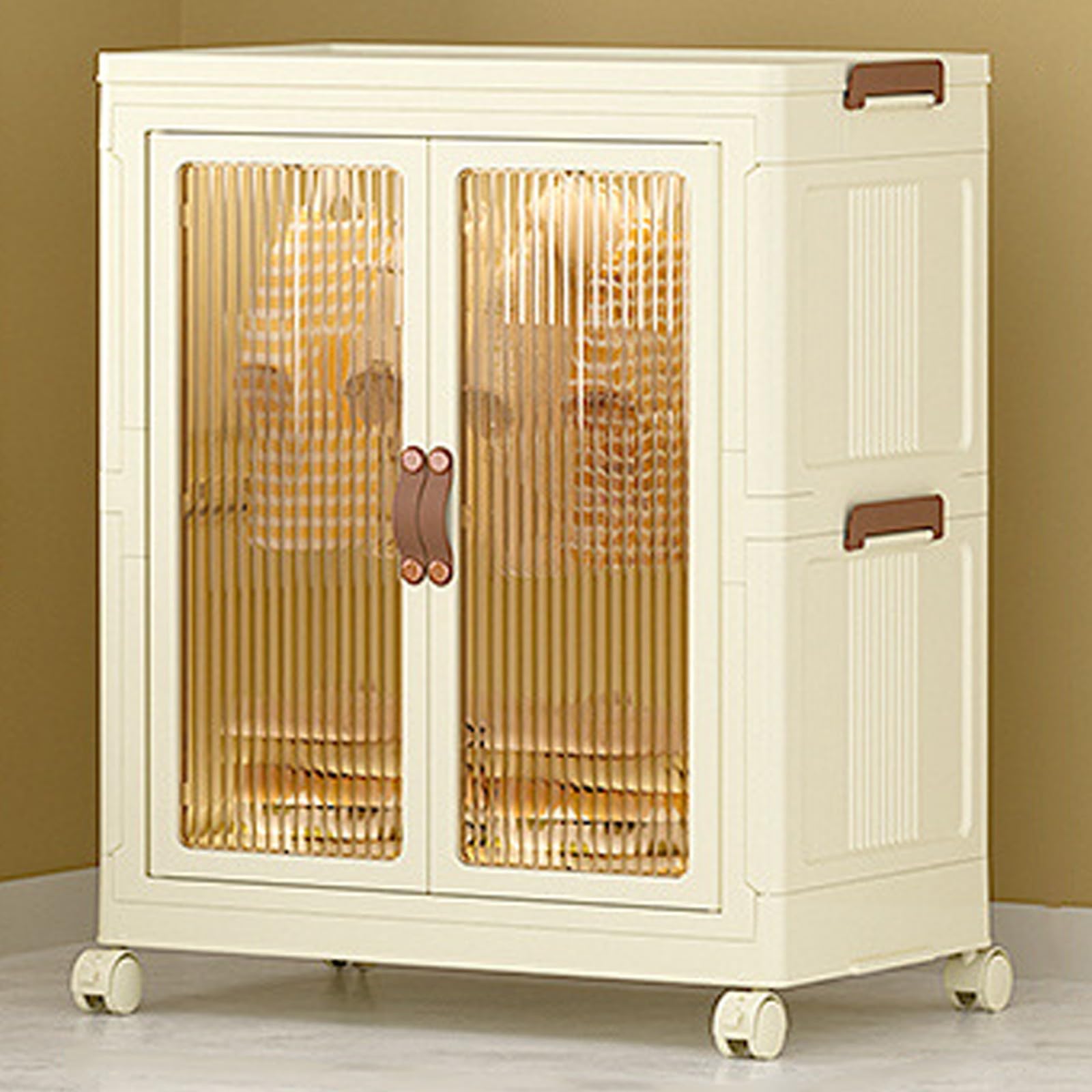 Conteneurs pliables et boîtes de rangement en plastique 56x34x67cm pour placard et bureau