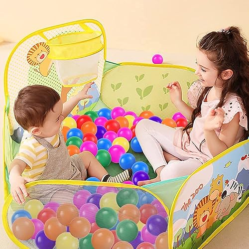 Miniatura 4 de Pelotas para niños, bolas de repuesto de plástico de 2.2 pulgadas, paquete de 100 unidades, colores brillantes, sin ftalatos y BPA, incluye una