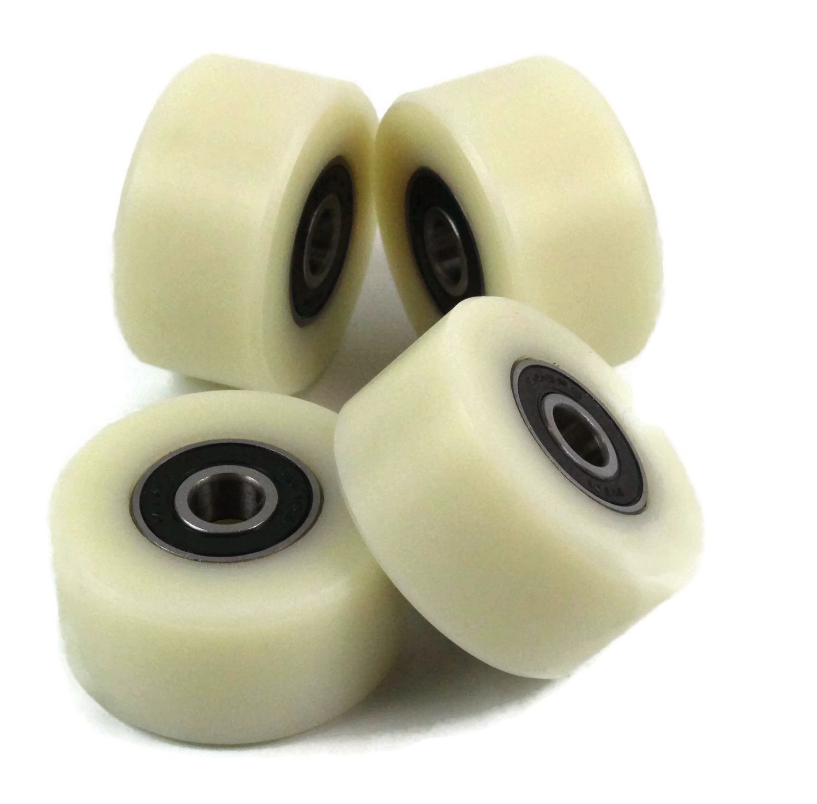 Lot De 6 Roues De Rechange Pour Salle De Sport – Diamètre 48 Mm – Nylon Et Acier Chromé – Roulement à Billes – Réduction Du Bruit