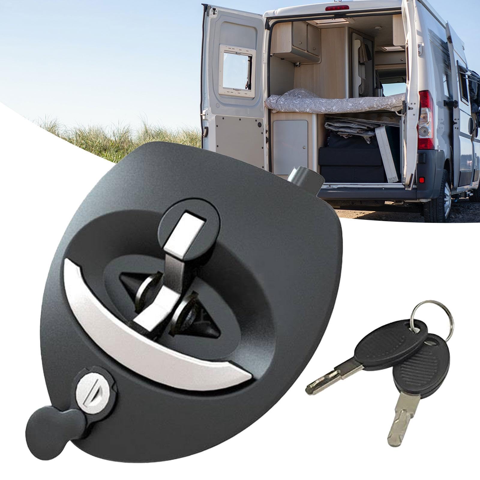 Serratura per porta d'ingresso per camper con serratura di sicurezza per rimorchio per camper con catenaccio a paletta serratura universale in metallo  34