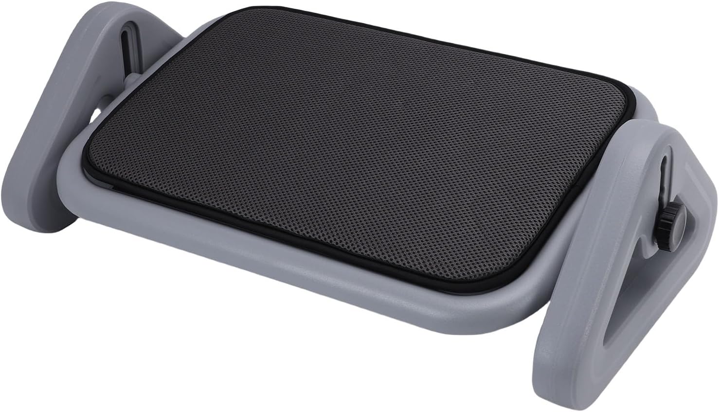 Asixxsix Foot Rest, Adjustable Plastic Foot Stool for Under Desk at Work, Large Panel with Non Slip Base, Ergonomic Footrest for Office and Home
