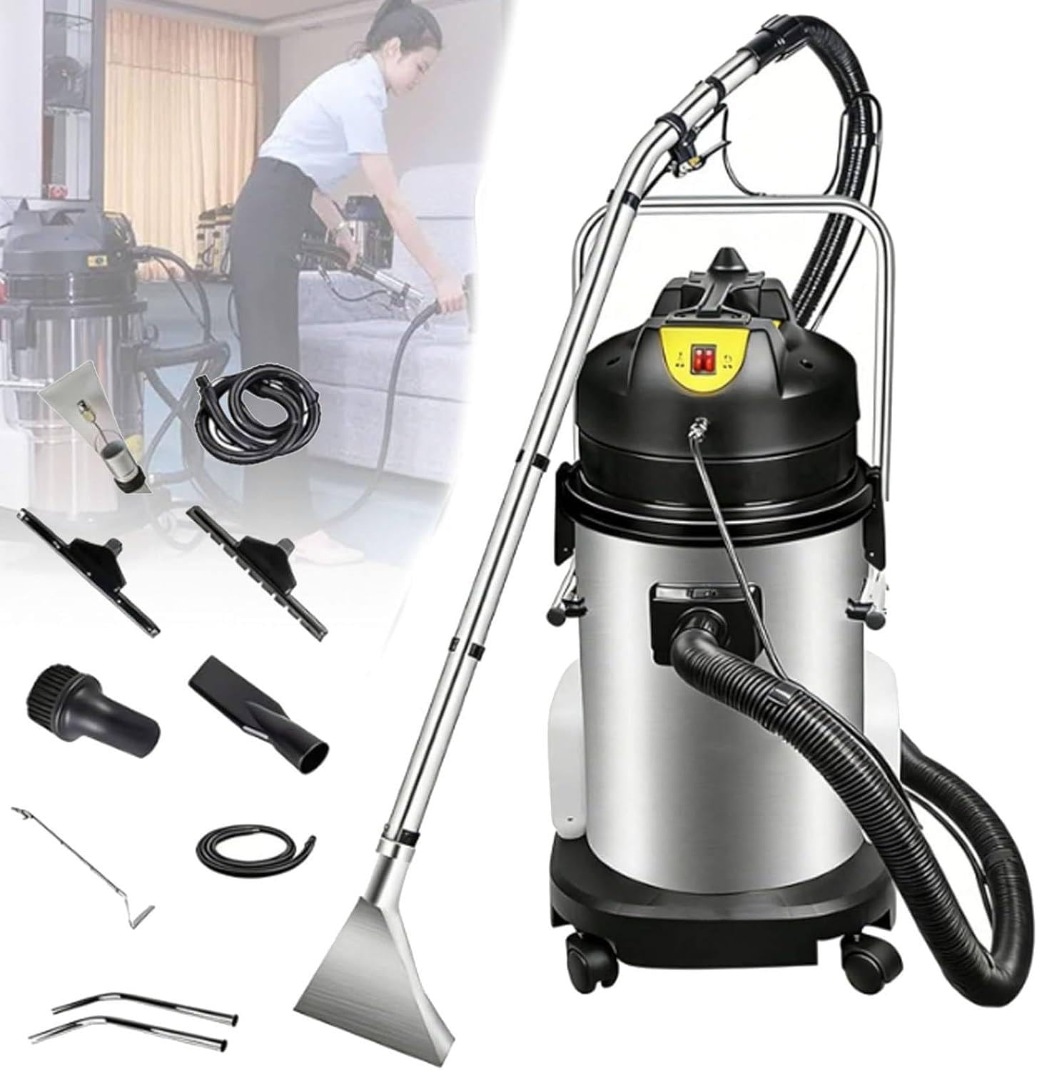 Waschsauger 40L 1034W, Sprühextraktionsgerät für Polster 20L
