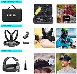 Action Camera Accessories Set, Ci-Fotto 50-in-1 Sports Camera Accessories Compatible with Hero 13 12 11 10 9 8 7 6 5, Max Insta360 GO 2 SJ6000 SJ5000 DJI OSMO Action Cam DBPOWER