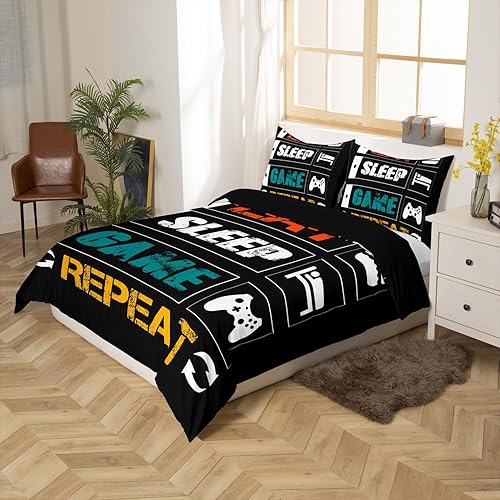 Miniatura 65 de Feelyou Juego de ropa de cama deportiva para niñas, niños y niños, funda de edredón de fútbol, juegos temáticos deportivos, juego de funda de Multi