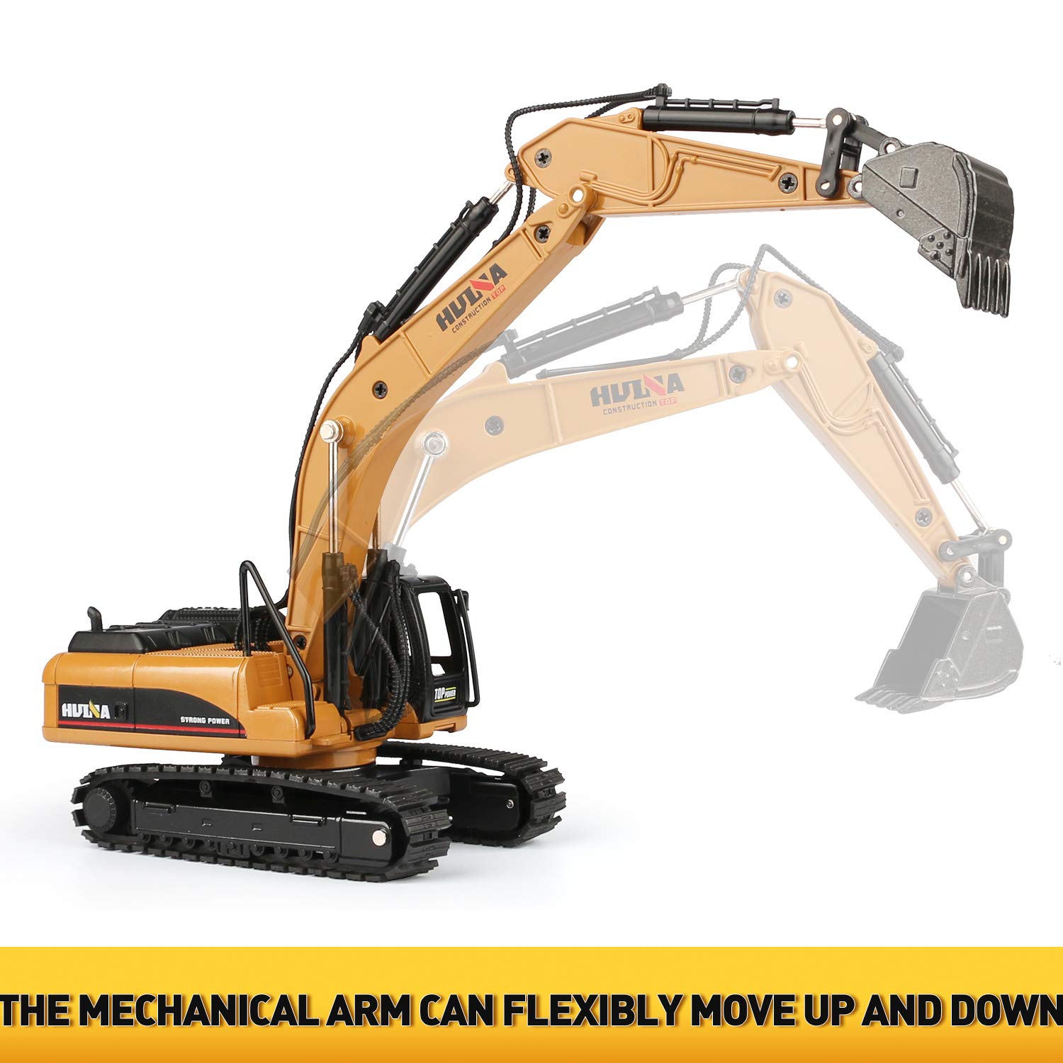 Amazon.co.jp: 1/50スケール ダイカスト クローラー 掘削機 金属製建設  