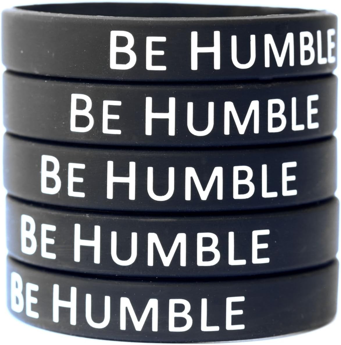 5 Be Humble Silicone Wristband Bracelets