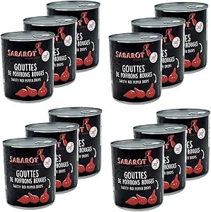 Lot 12x Goutte de poivron rouge - Boîte 850ml : Amazon.fr: Epicerie