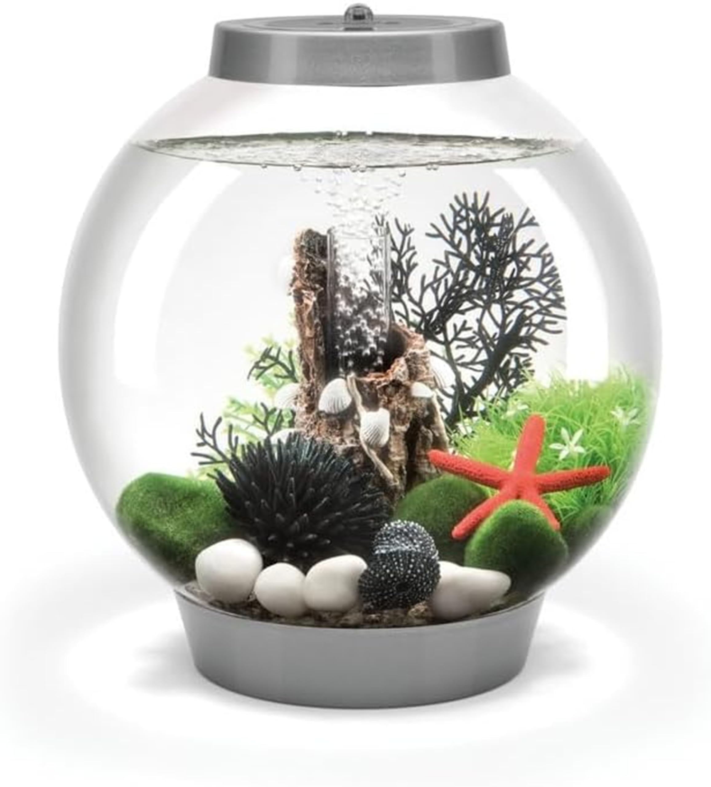 Biorb Baby 15L Aquarium In With Mcr Led Lighting Silver