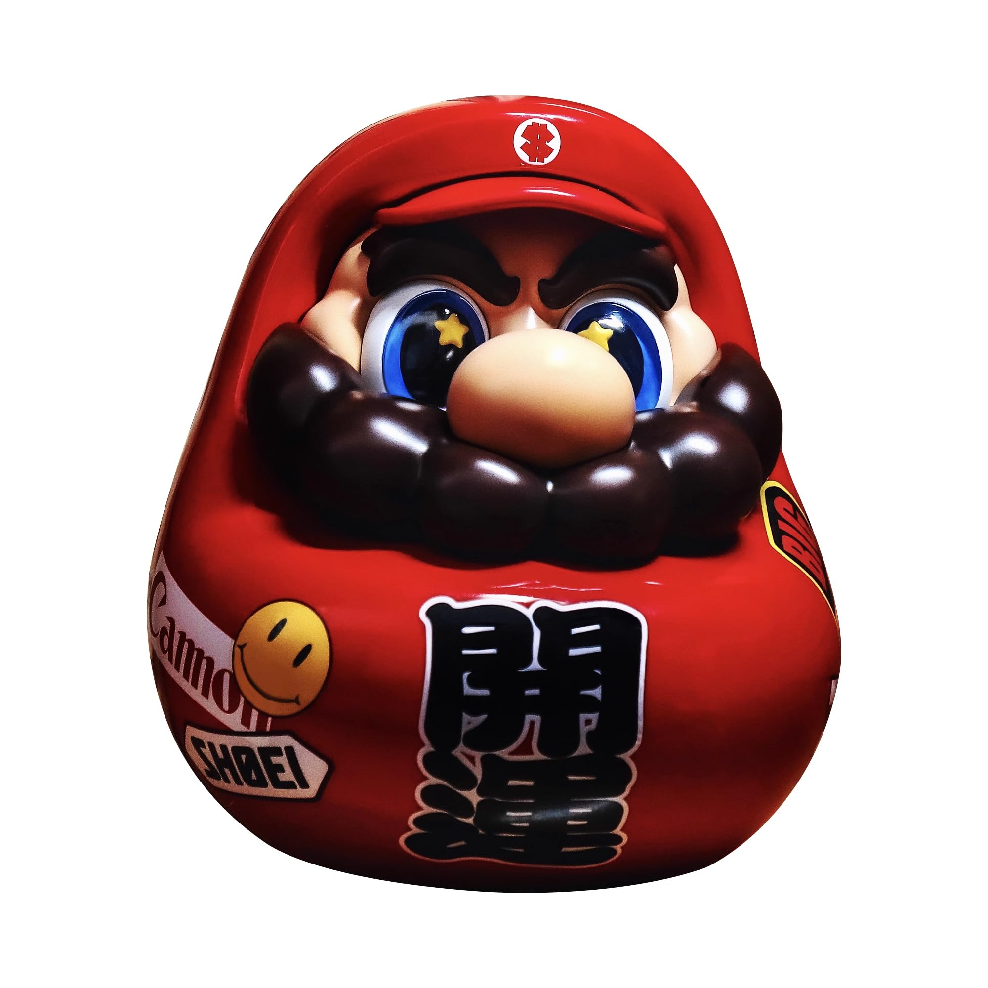 Amazon.co.jp: KRGNPLE ダルマ 招き猫 PVC 置物 開運 マスコット 祈福