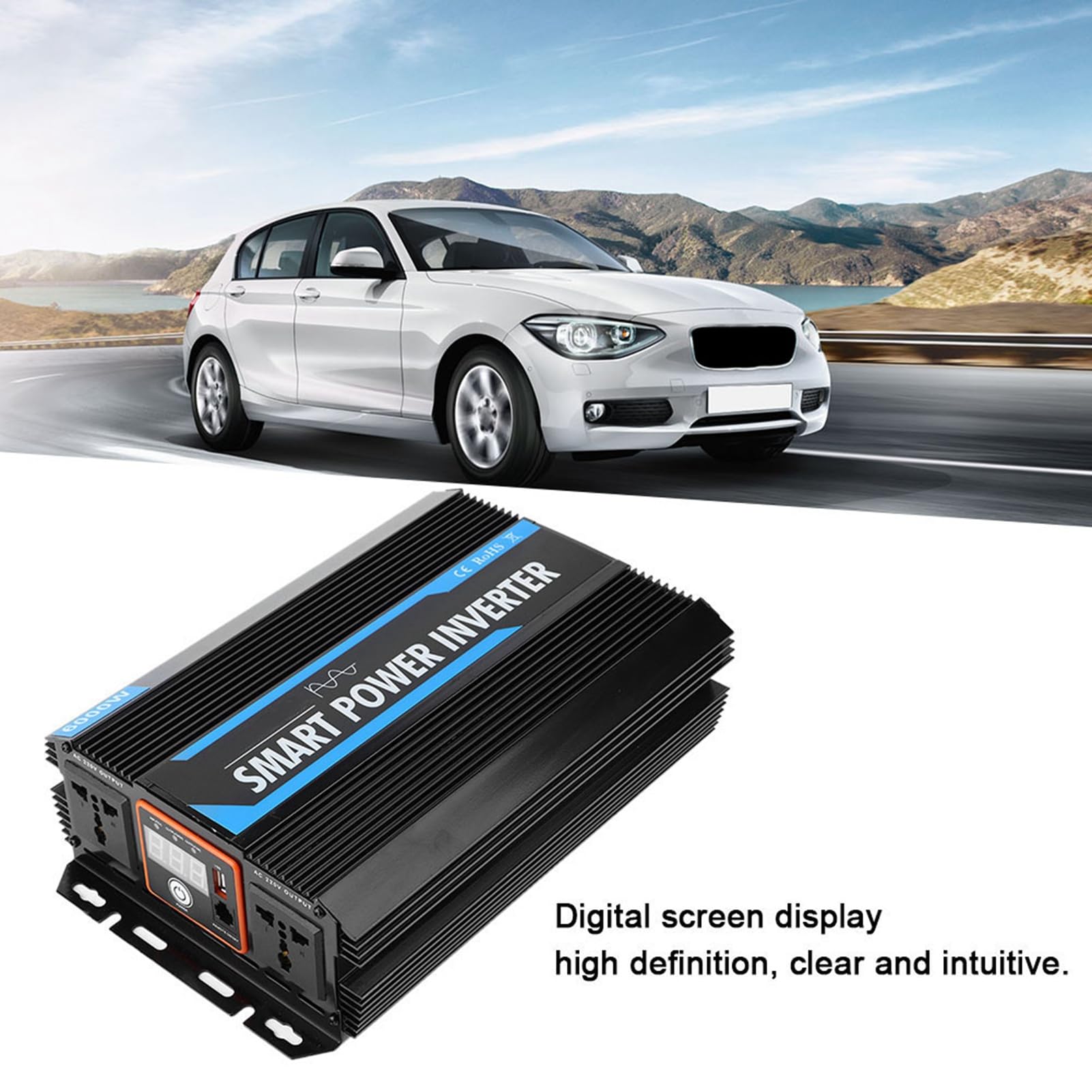 Potente Motore Automatico 2000 W 12 V a Seno Puro per Emergenze e attività all'aperto