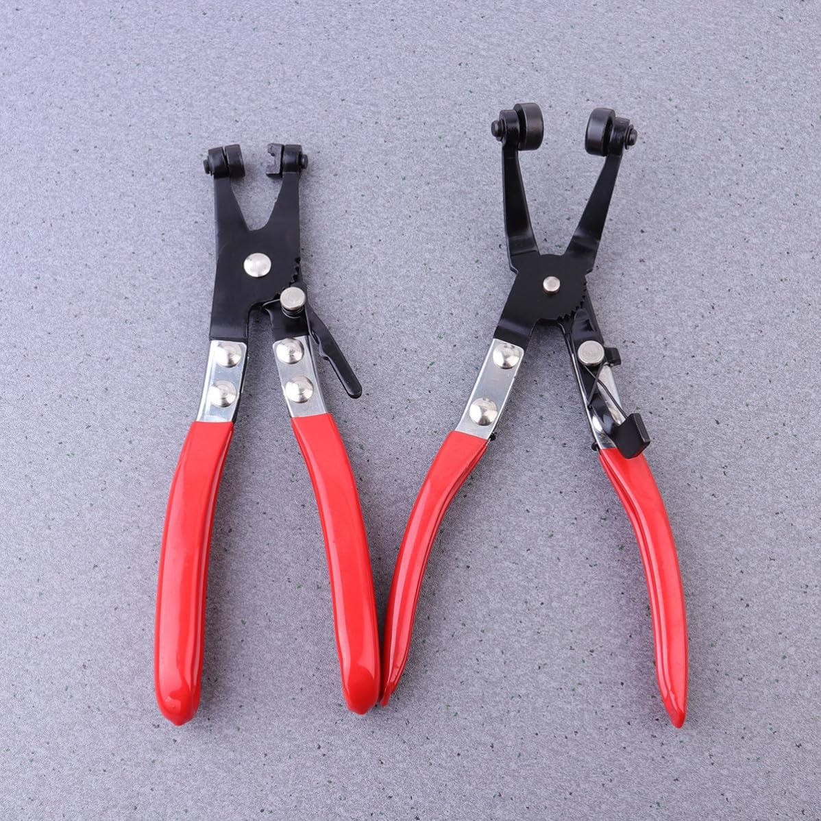 2pcs Hose Clamp Pliers with Swivel Tips Made of Chrome-vanadium Alloy Steel, Portable Size for Workshop and DIY Auto Repair Tool, Suitable for Stem Seals and Hose Clamps