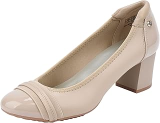 Chunky Block Pumps for Women Slip On Low Heel Closed Round Toe Dress Shoes Classic Mid Square Shoes Wedding Party Office Lady Shoes 2 inch