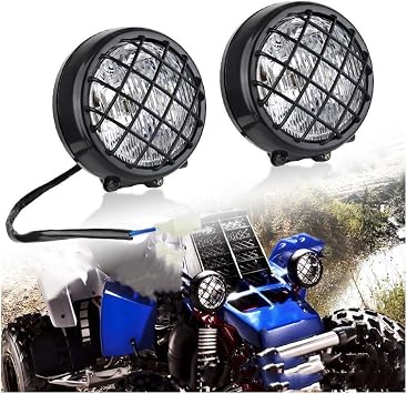 Motorcycle Headlight Light Front Head Light Lamp Headlight For Quad Bike ATV Dune Bu&ggy 70/110/125/150/150cc 4 Wheeler For Banshee 87-2006 2PCS