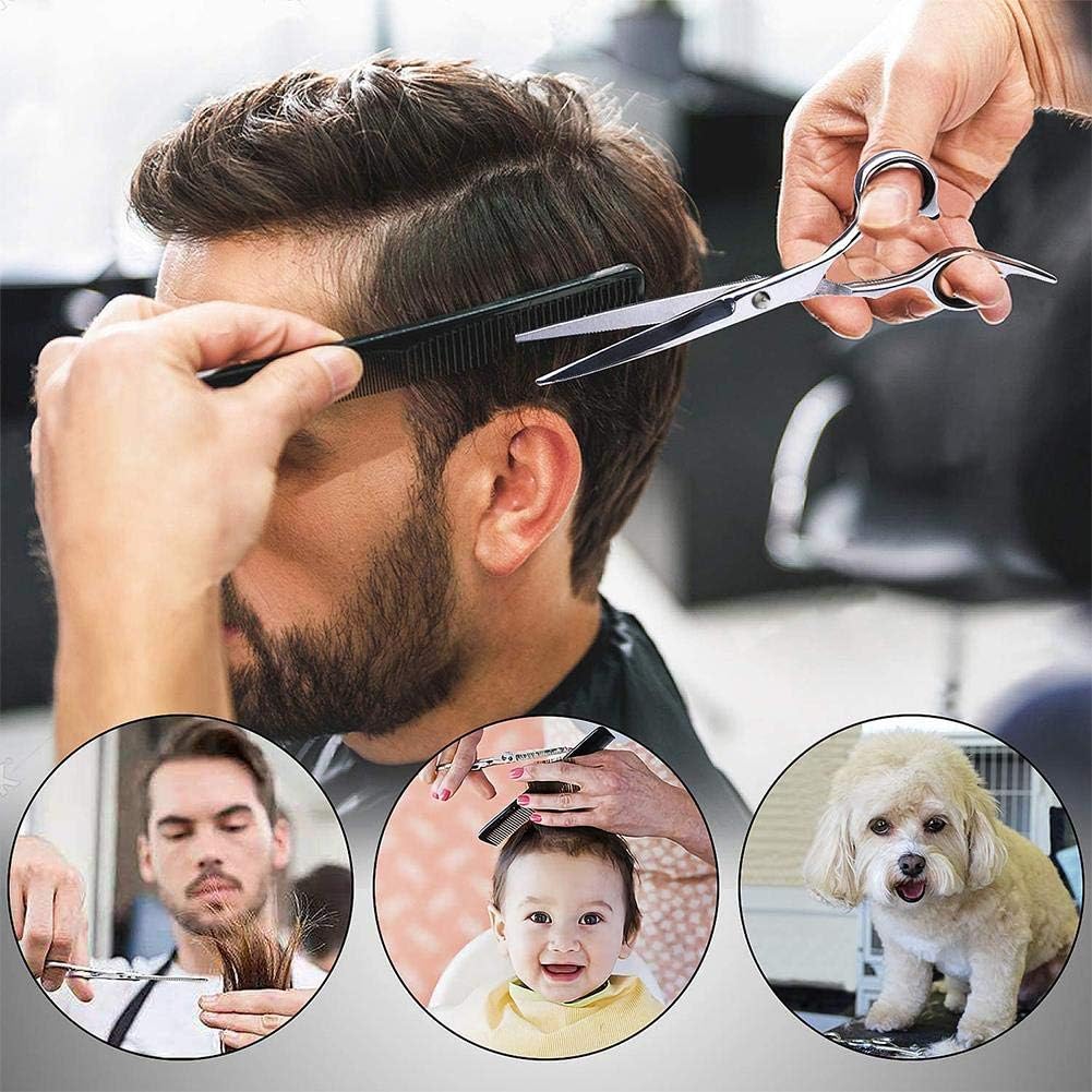 Hair Cutting Scissors, 321OU 10 Pcs Hair Cutting Kit Professional Barber Sharp Hair Scissors Hairdressing Shears Kit with Haircut Accessories in Leather Case for Home Salon Women Men Kids Pet : Beauty & Personal Care