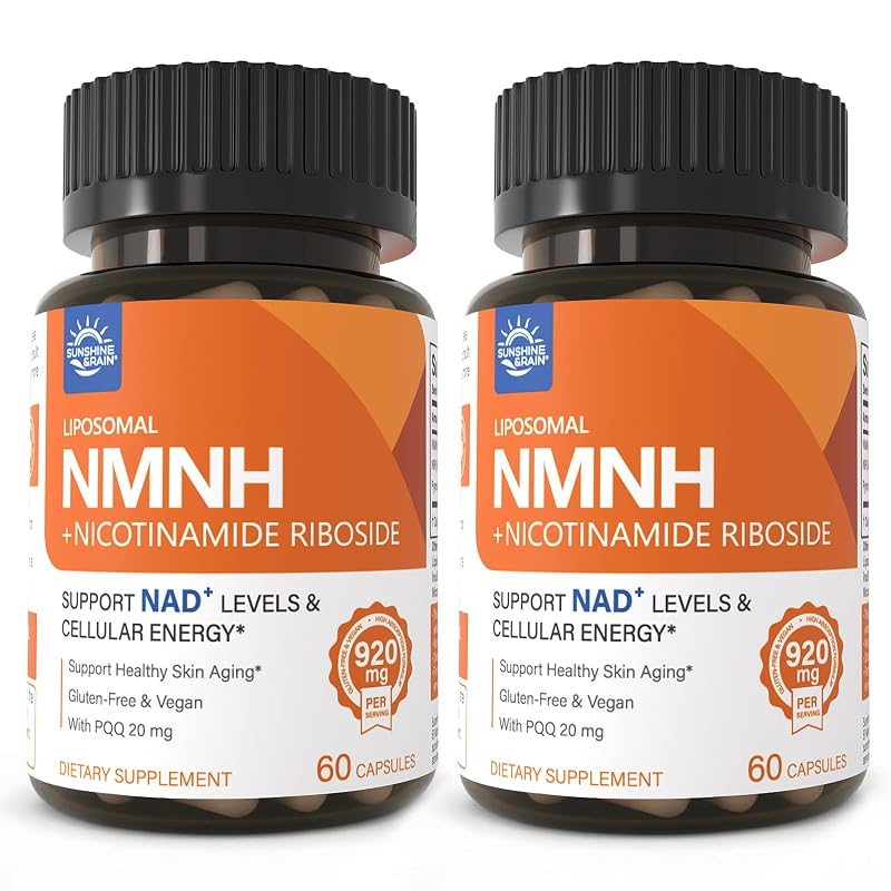 Sunshine & Rain Suplemento de vitamina B3 com NMNH, NR e PQQ 920 mg, 120 cápsulas