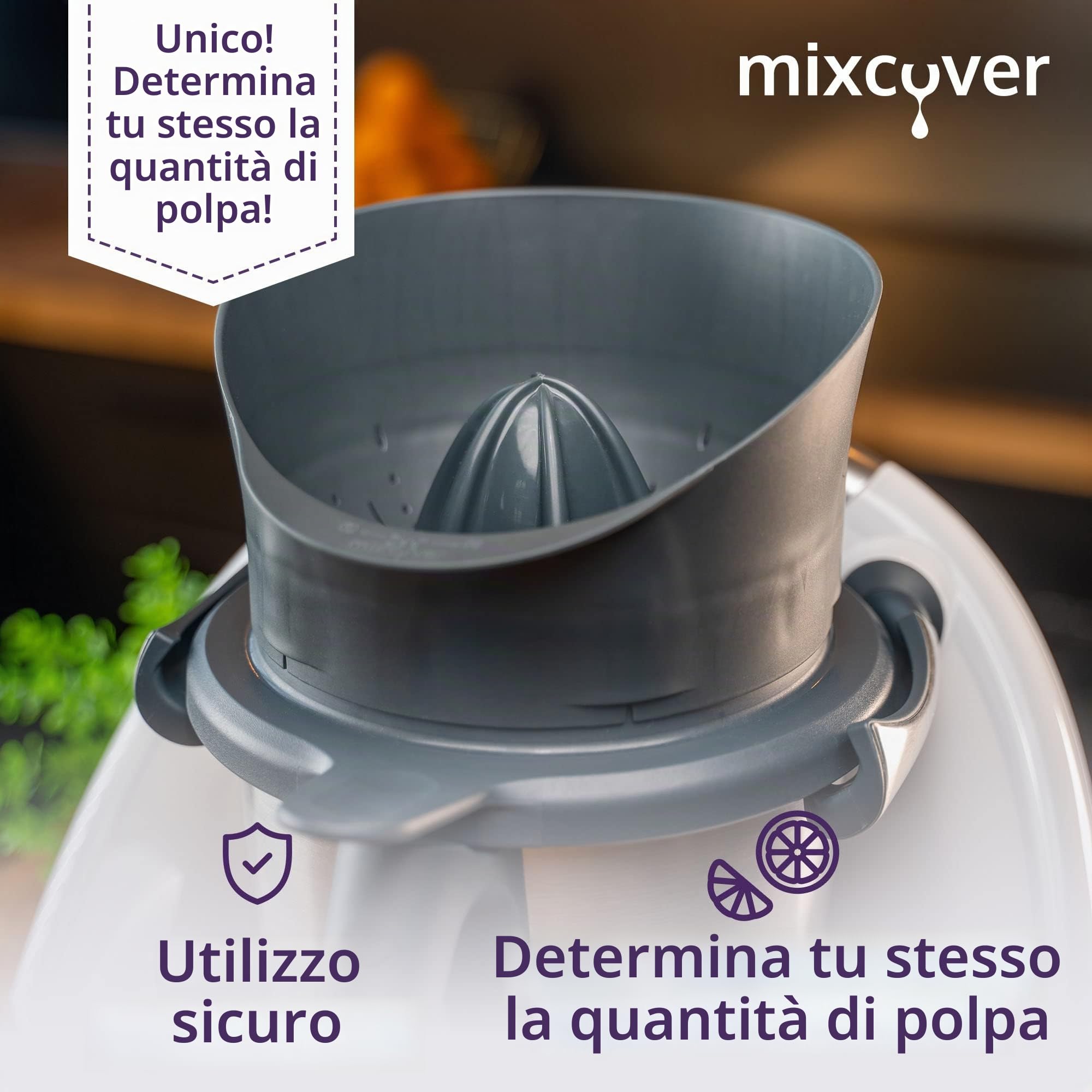 mixcover Spremiagrumi Centrifuga per Bimby TM6 TM5 Accessori Accessori per centrifuga, Accessori per Bimby
