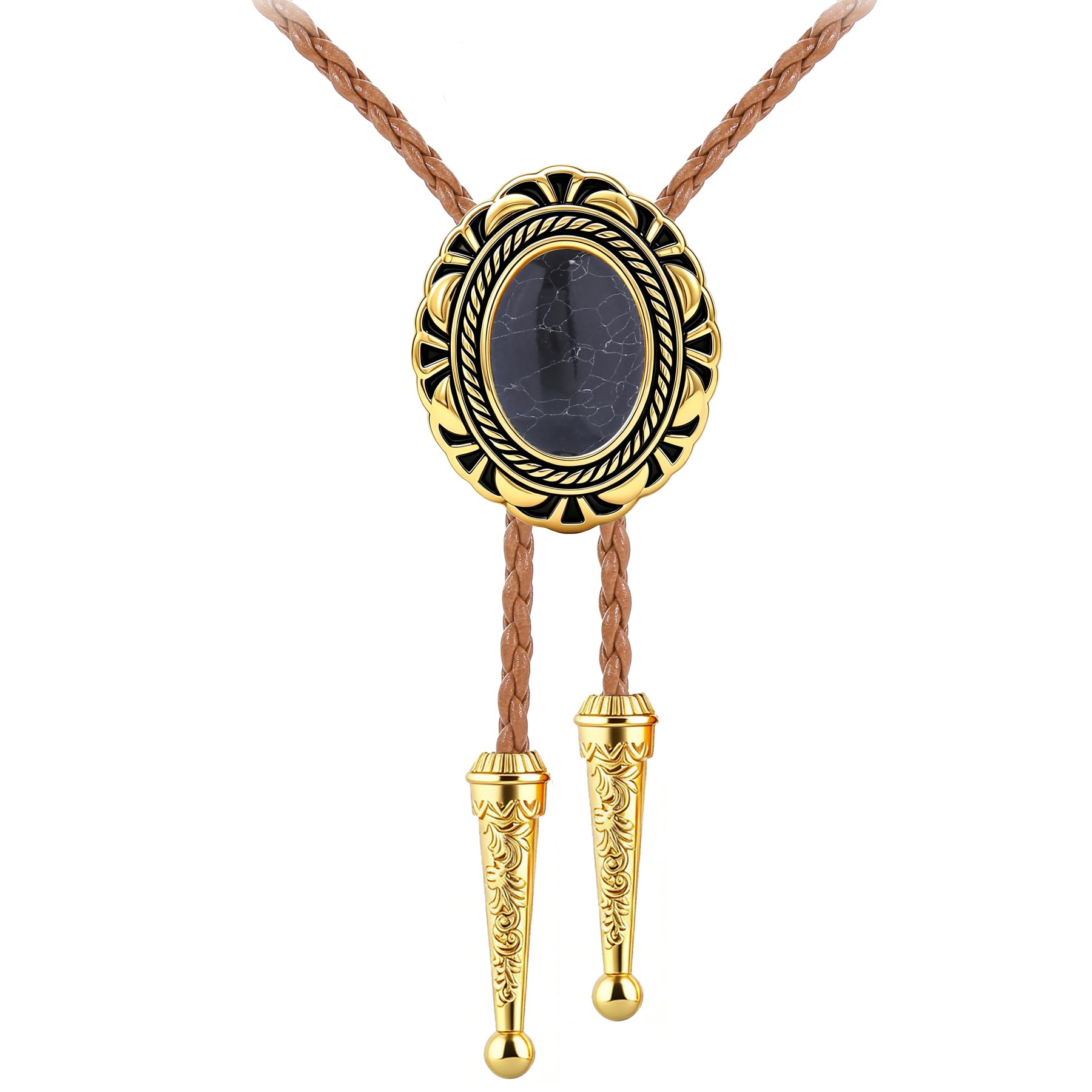 GelConnie Bolo Tie for Men Women Vintage Western Cowboy Necktie Adjustable