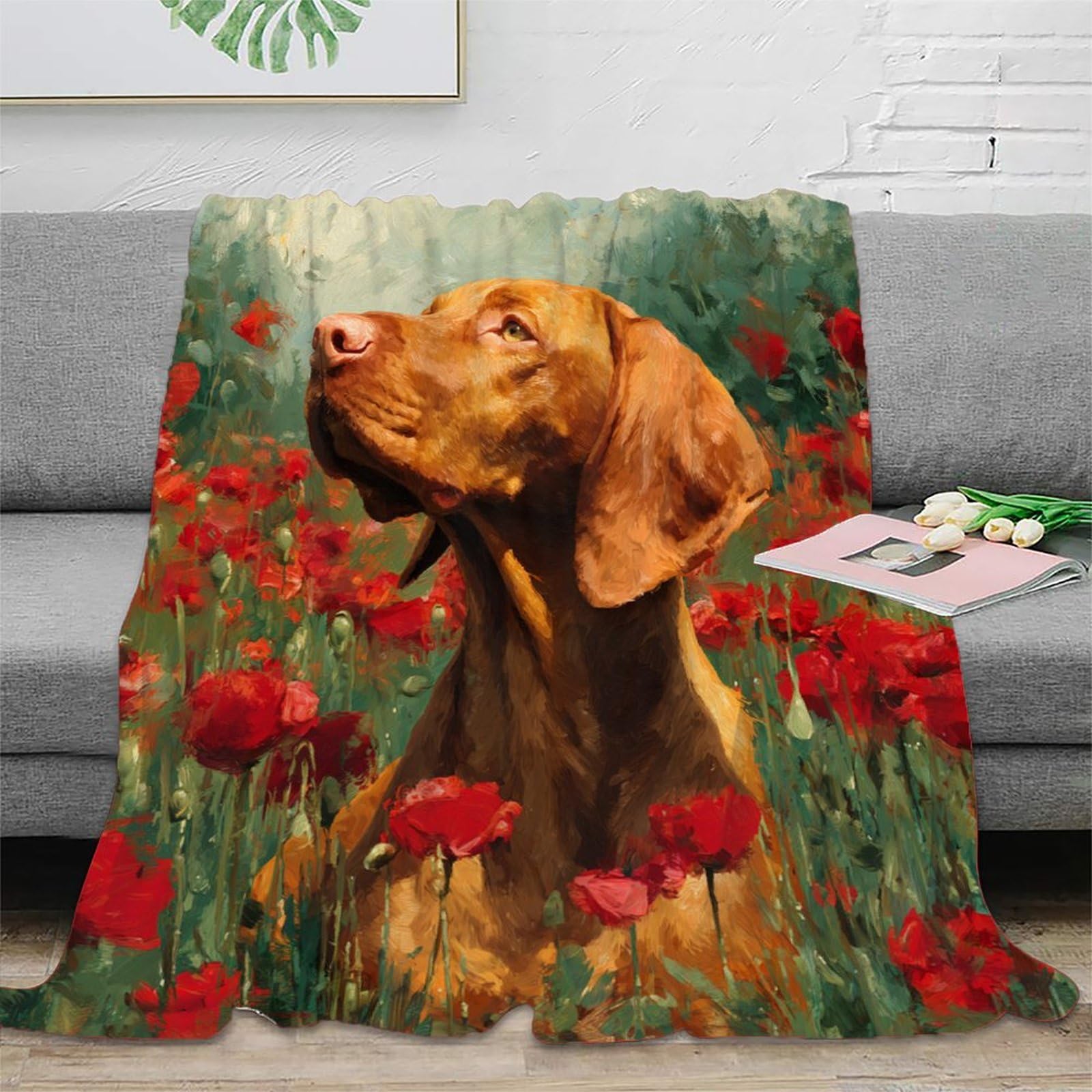 Couverture Vizsla infroissable : restez au chaud sans entretien
