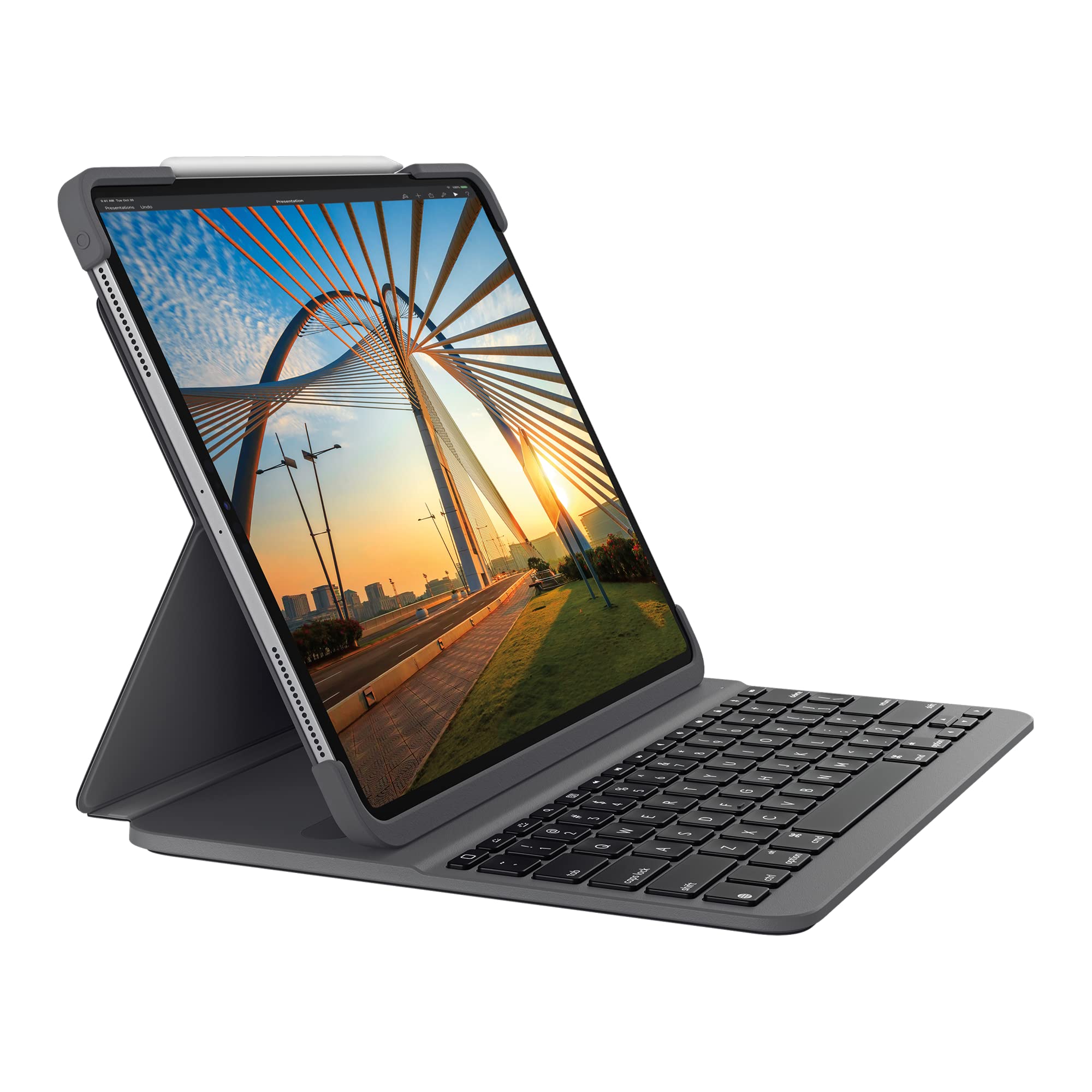iPad Pro 11インチ + Apple Pencil + Folio Capa com Teclado Logitech Slim Folio Pro para iPad Pro 11