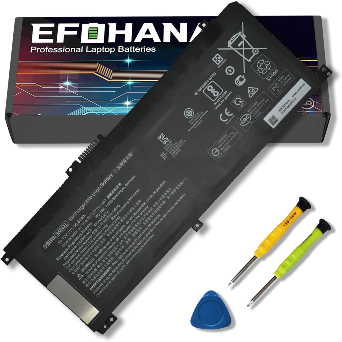 efohana SA04XL Laptop Battery Replacement for HP Envy X360