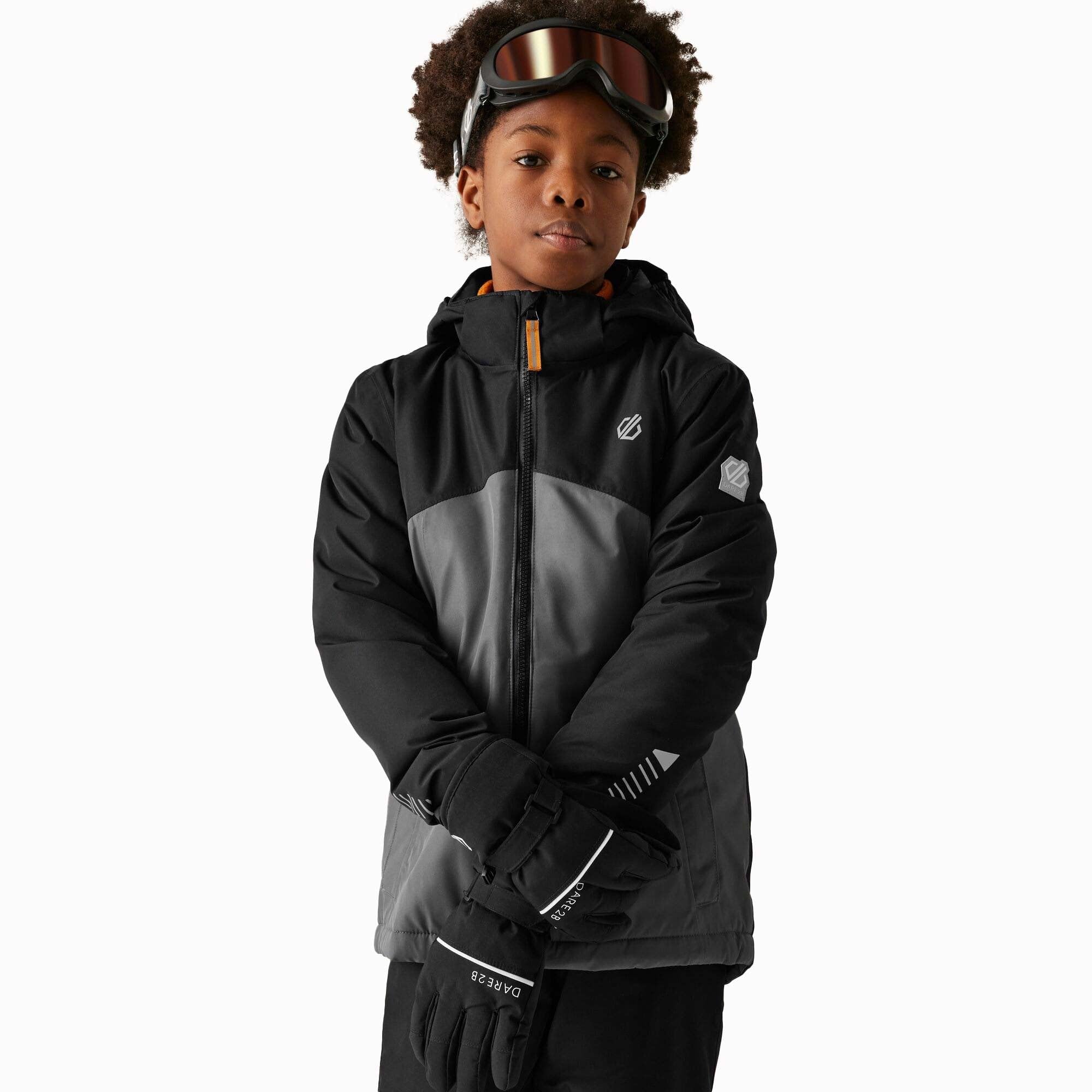 Dare2b Unisex Kids Black/Iron Kids Impose V Ski Jacket: : 7-8 Years Size: 7-8 Years