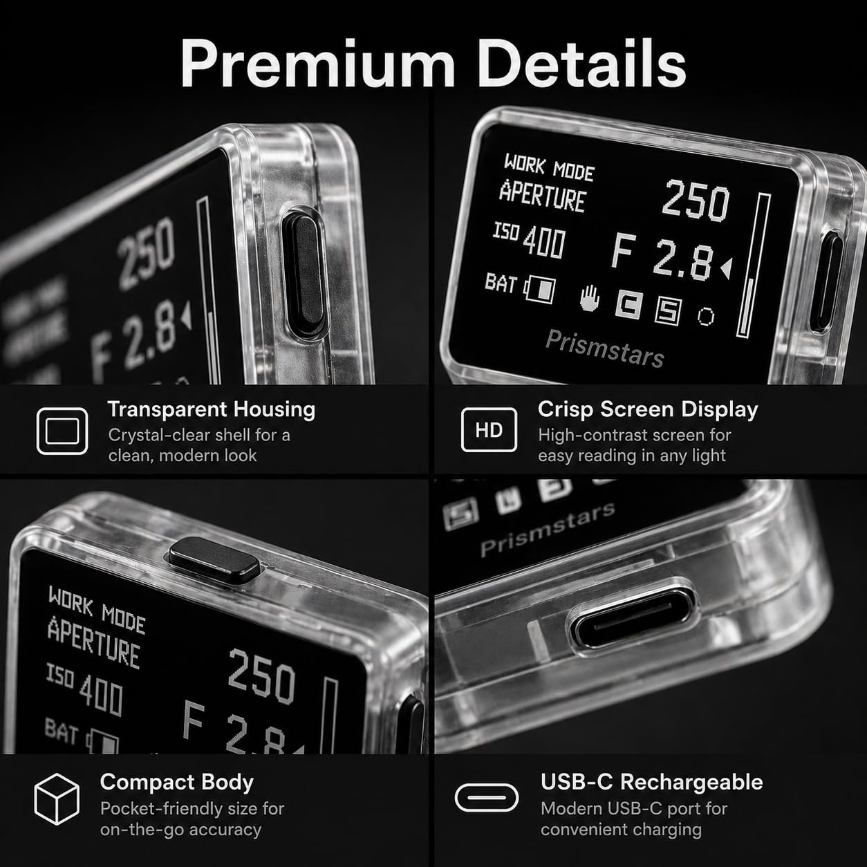 TsoLay Esposimetro per Fotocamera a Pellicola, Esposimetro Hot Shoe con Display a Schermo Intero, Angolo 30°, ISO, Apertura e velocità Regolabili, Lungo Standby, per Principianti e Fotografi