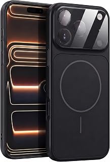 Magnetic Matte for iPhone 13 Pro Max,Black,Lens Protector