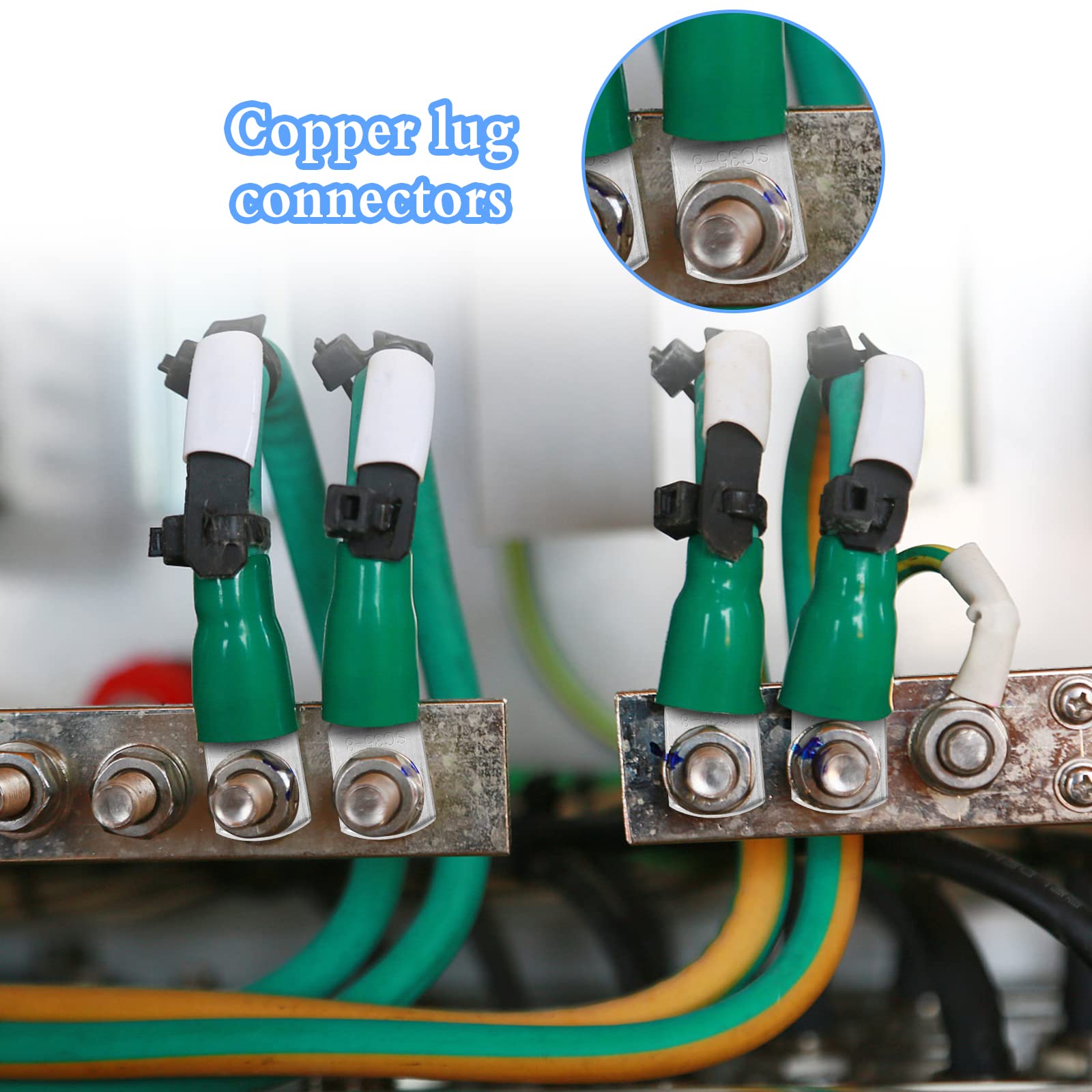 Set Capicorda Per Cavi 25mm² M6 - 15 Pezzi In Rame Per Batterie Auto - Foto 4