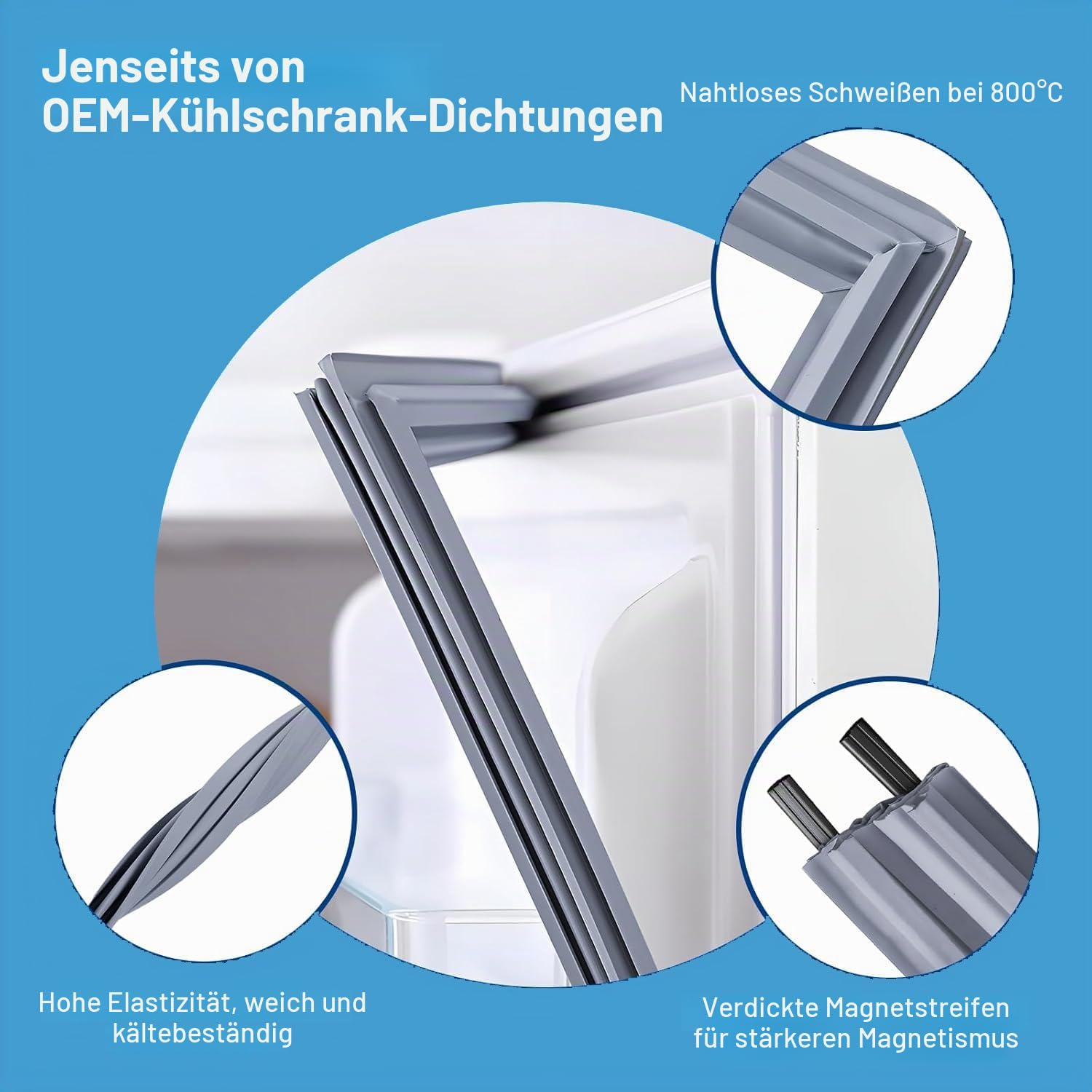 Universal Kühlschrank Türdichtung Kühlschrankdichtung Reparaturset Gefrierteiltürdichtung