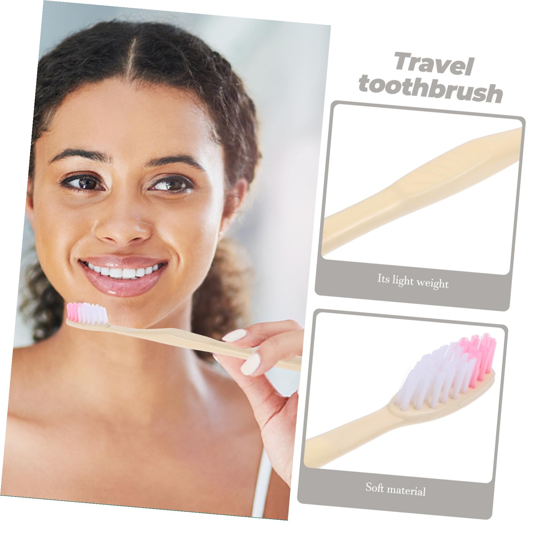 ABOOFAN Brosses à Dents Jetables Usage Unique avec Dentifrice Lot de 100 Emballage Individuel, Plastique Plusieurs styles pour Voyage et Hôtel Plusieurs styles