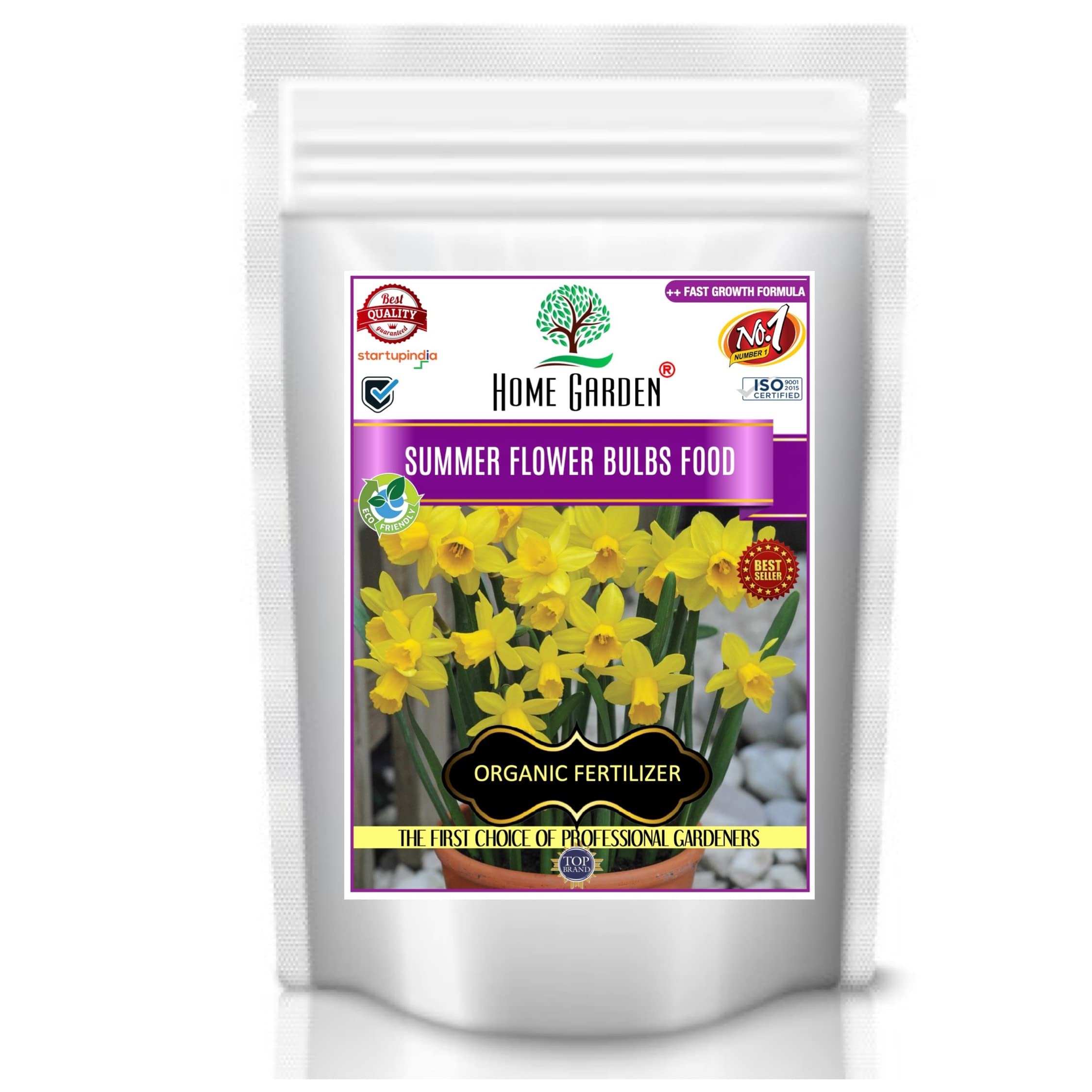 Home Garden Summer Flower Bulbs Essential Organic Fertilizer For Flower Plant With Fast Action Formula (400 gm)