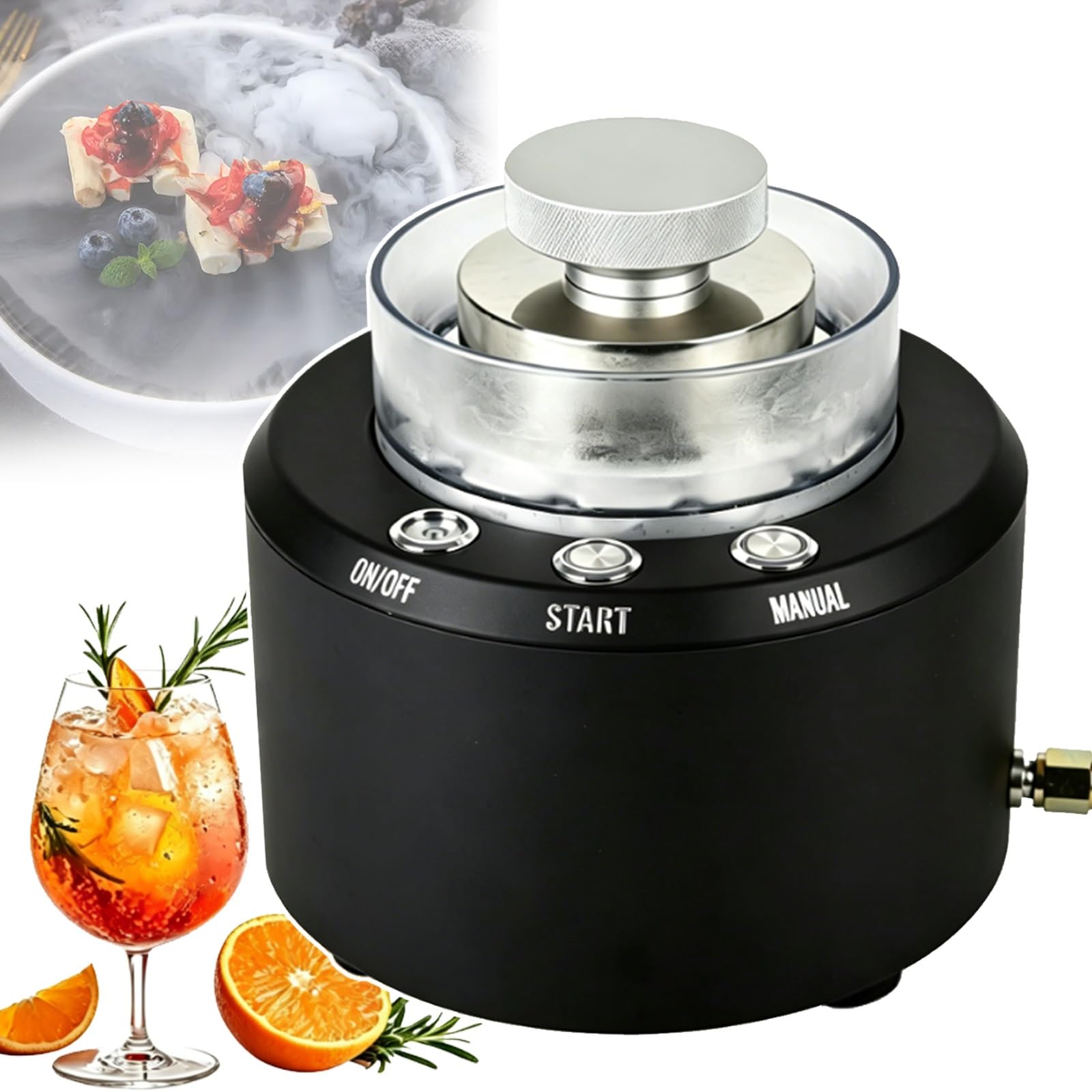 XNXYSMKJ Dry Ice Maker & Glass Chiller,Chill Mugs To -40°C and Produce Dry Ice In 15s,Suitable for Bars,wineries, Restaurants and Hotels
