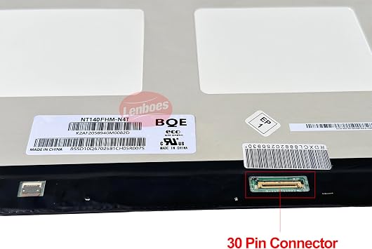 Laptop Screen NV140FHM-N4T N4N NV140FHM-N4F N4U N140HCA-E5B E5C N140HCE-ET2 N140HCE-G53 14 inch FHD 1920x1080 30 Pins IPS LCD Non Touch Screen Panel LED Display Replacement (FHD Non Touch)