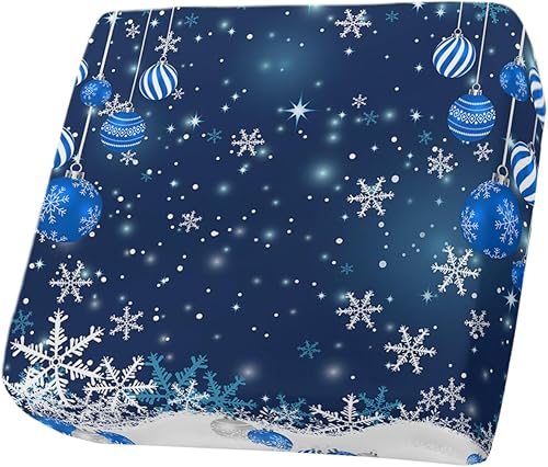 Miniatura 9 de Fundas de cojín para sofá con diseño de copos de nieve de Navidad, funda elástica para sofá con parte inferior elástica, fundas de sofá blancas con