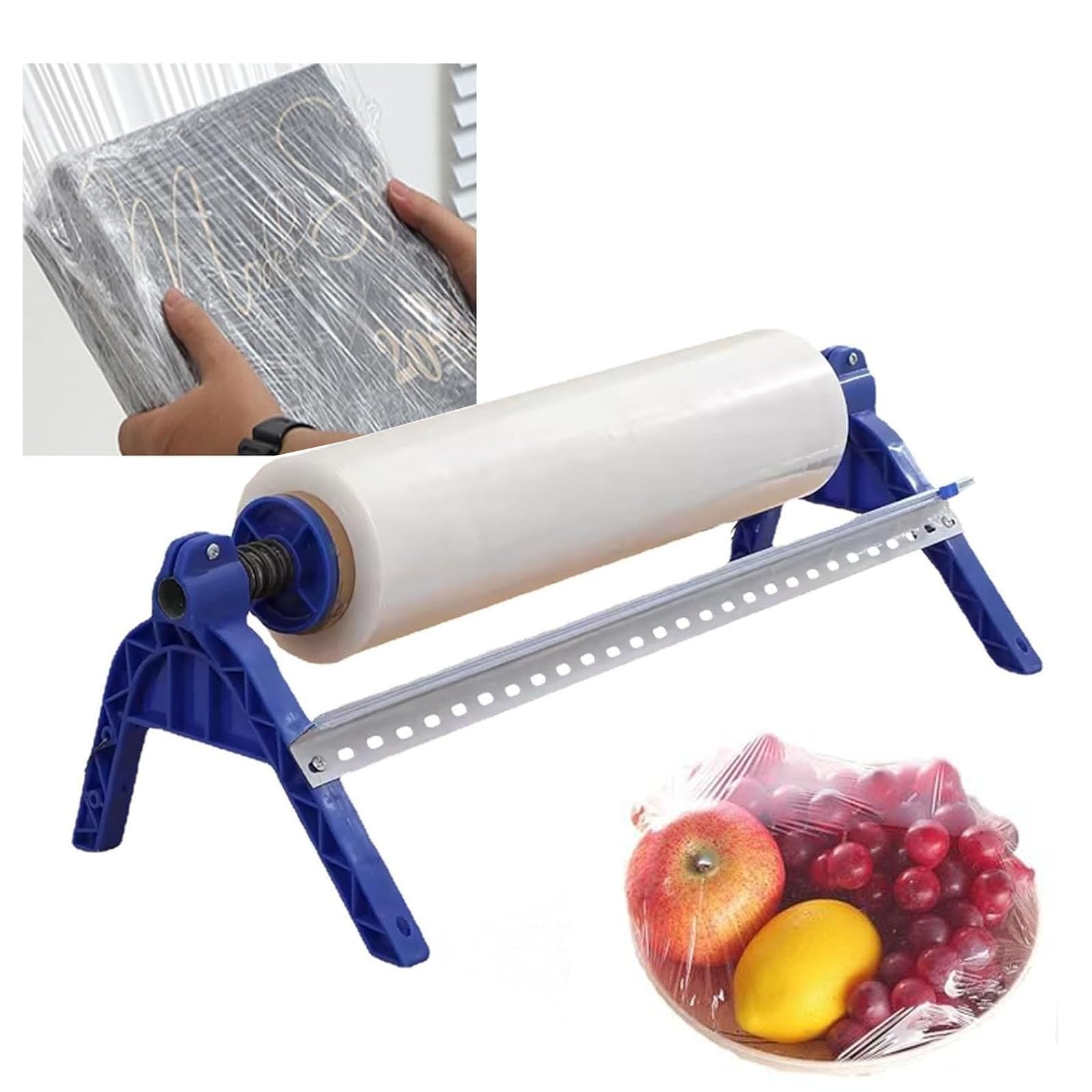 Dispensador Manual De Film Estirable De 30 Cm/50 Cm, Máquina De Sobremesa Con Ajuste De Tensión Y Cortador, Ideal Para Envolver Palets En Envíos Y Mudanzas.,B