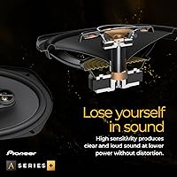 Vista 5 de PIONEER A-Series Plus TS-A1681F - Altavoces de 4 vías de 6.5 pulgadas (par) - 350 W máximo, sonido equilibrado + agudos suaves, graves mejorados