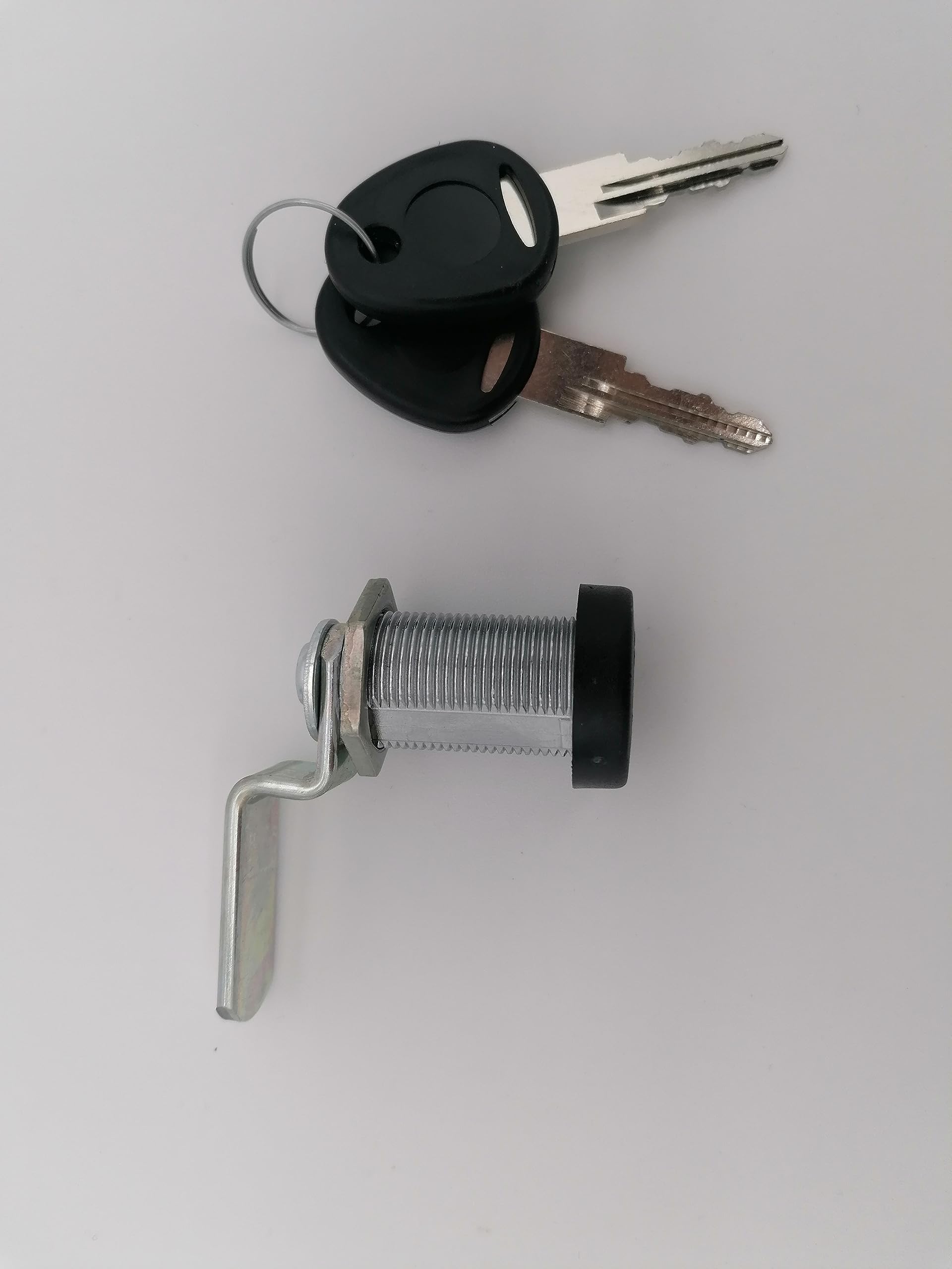 CR-MOESANCO® Cerradura de Seguridad Cilíndrica de Acero Inoxidable para Buzón, Baúl de Caravana, Cofre de Autocaravana, Armario con 2 Llaves