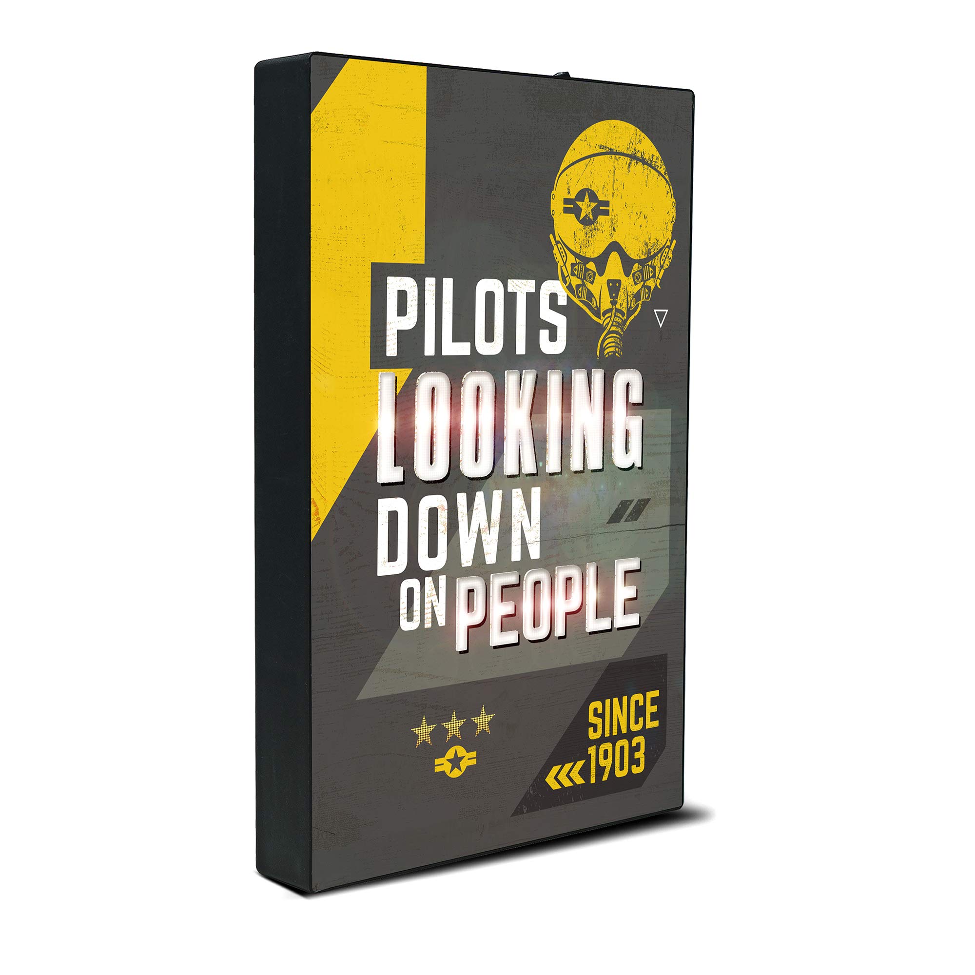 Pilot Gifts | Unique Lighting Plaque Airplane Decor | Inspirational Pilot Gifts for Men Or Women | Ideal Gifts for Pilots | Aviator Gifts | Military Deployed Heroes