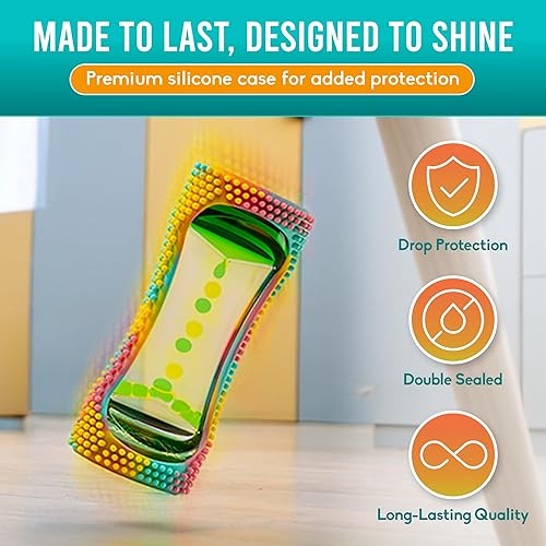 Miniatura 3 de BUNMO Juguete sensorial Liquid Motion Bubbler para niños y adultos, juguete suave para la atención plena, estimulante experiencia sensorial visual,