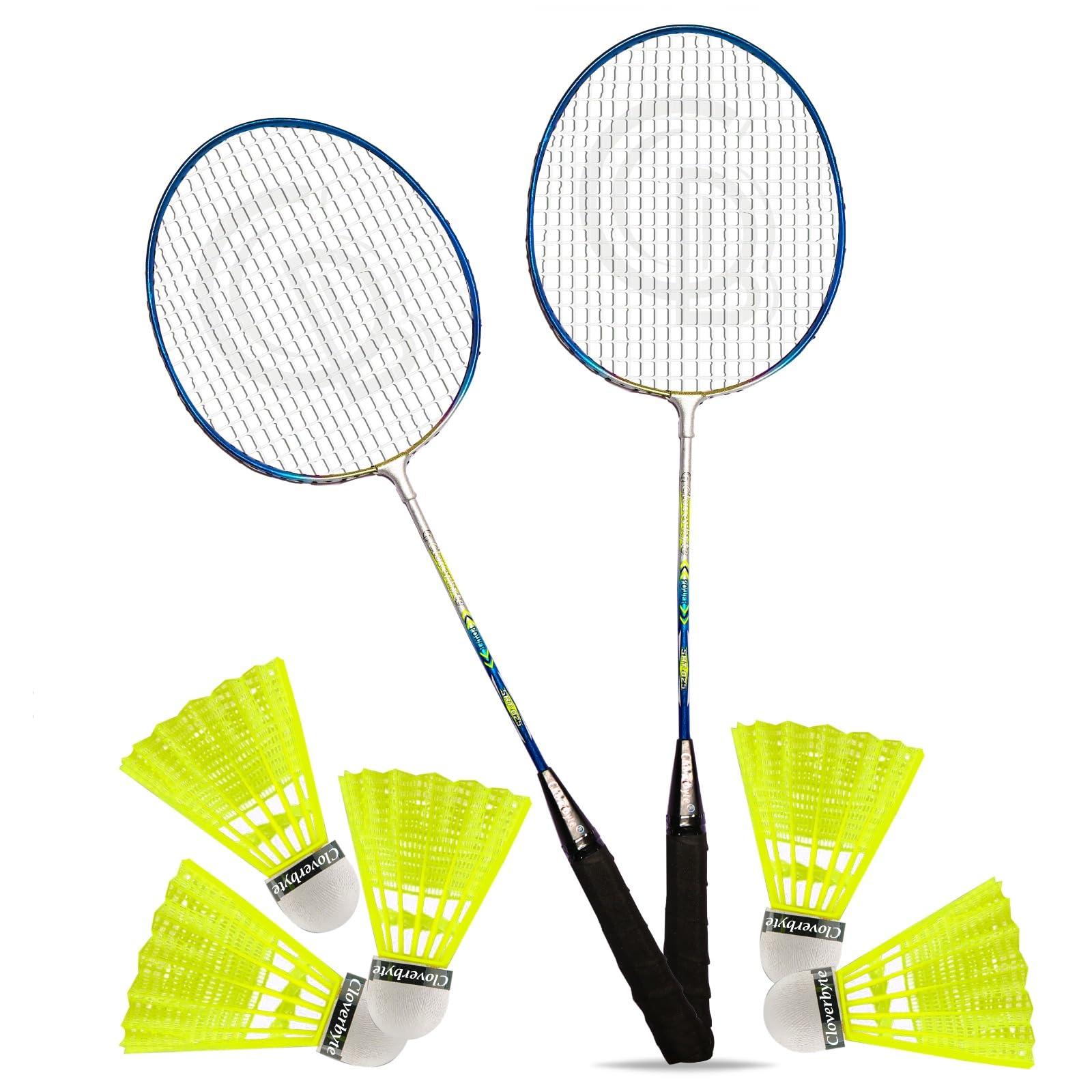 Power Blue Steel Lightweight Badminton Racquet 1 Pair with Badminton Kit Shuttlecocks (5)-image-28