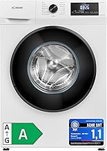 Bomann® Waschmaschine 7kg | max. 1400 U/min | 10 Jahre Motor-Garantie | effizienter, leiser & langlebiger Invertermotor | 15 Programme | Endzeitvorwahl | LED-Display | Washing Machine | WA 7175.1 weiß