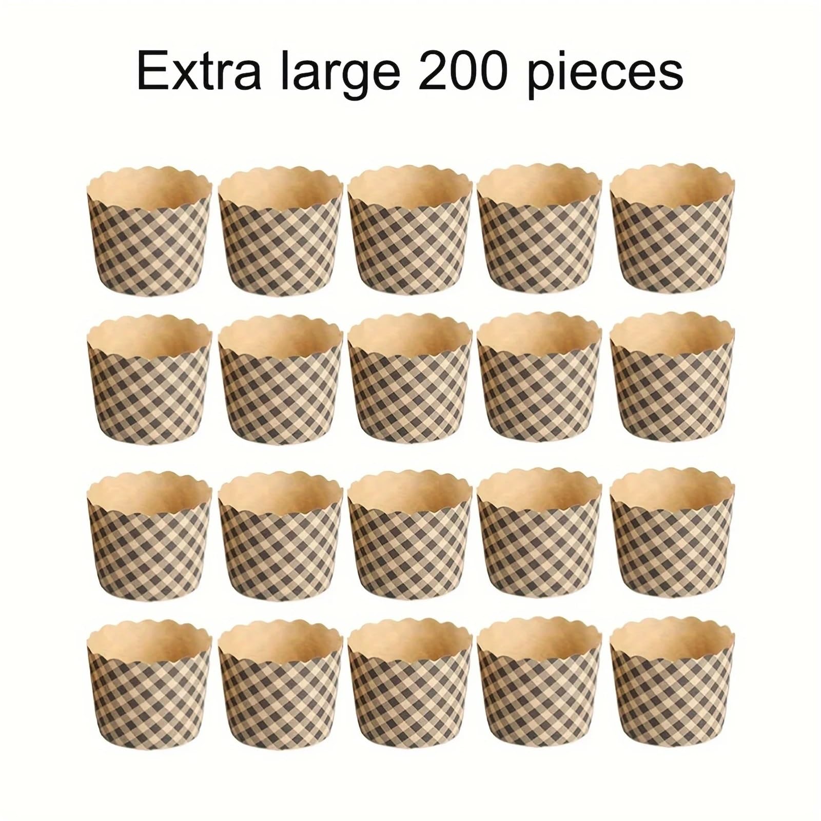100/200 petits gobelets à muffins en papier moyen, mini doublures de cupcakes, résistants la graisse, emballages cuisson, manchons gâteaux(L200Pcs)