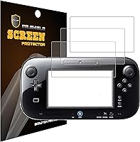 Vista 1 de Mr.Shield Paquete de 3 Protector de pantalla diseñado para consola Nintendo Wii U antideslumbrante mate (material PET)