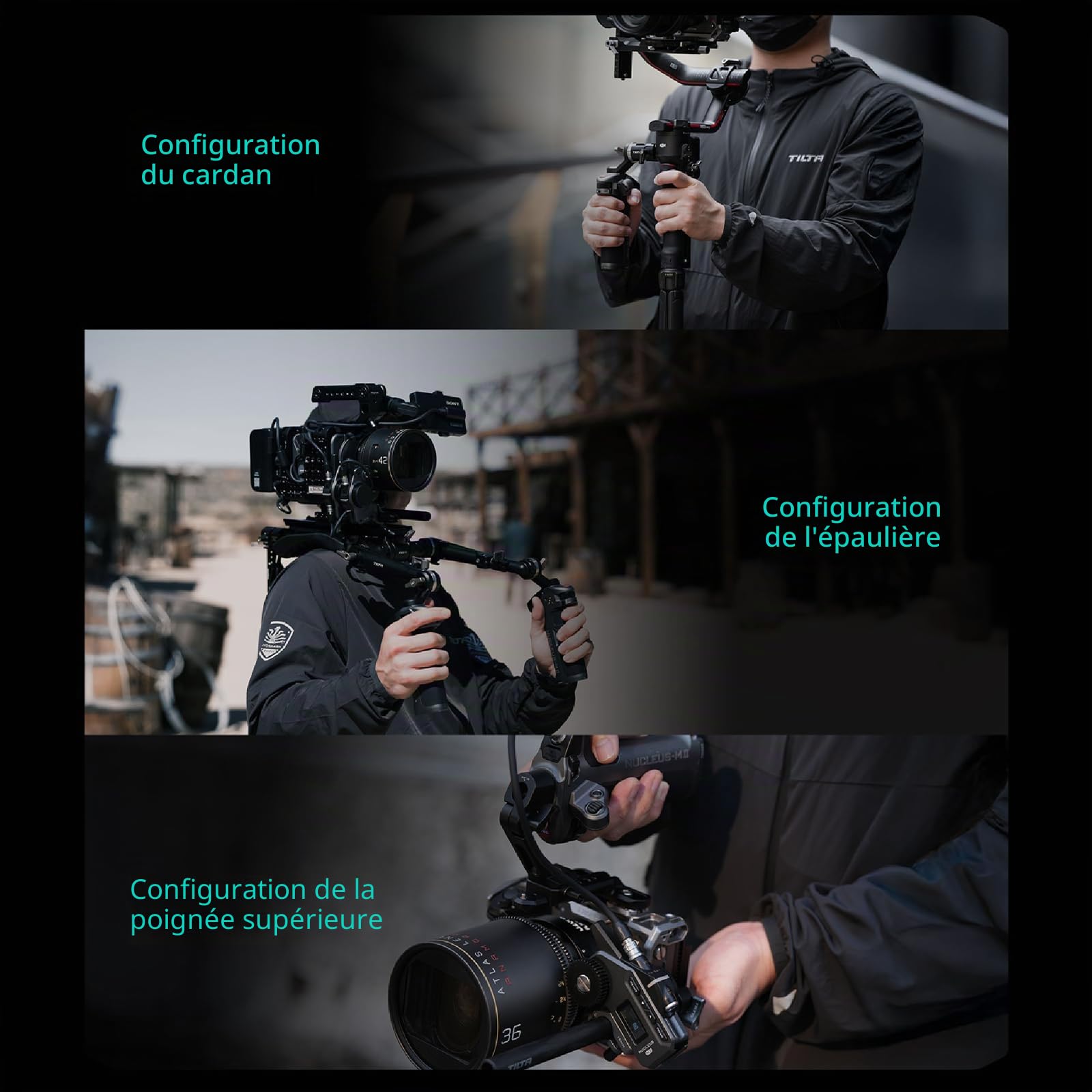 Tilta Nucleus-M II Follow Focus Système de contrôle d'objectif sans fil avec moteur Nucleus-M II et unité manuelle FIZ pour appareils photo reflex numériques sans miroir WLC-T06-K1