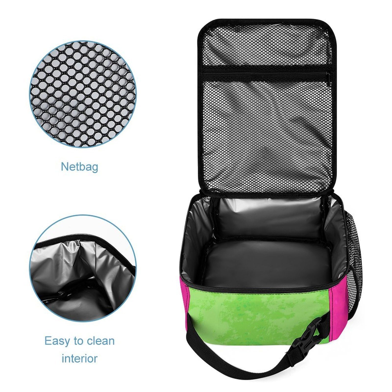 Ensemble sac à dos avec boîte à lunch, trousse de maquillage, sac à dos, drapeau de la fierté polysexuelle et sac de rangement