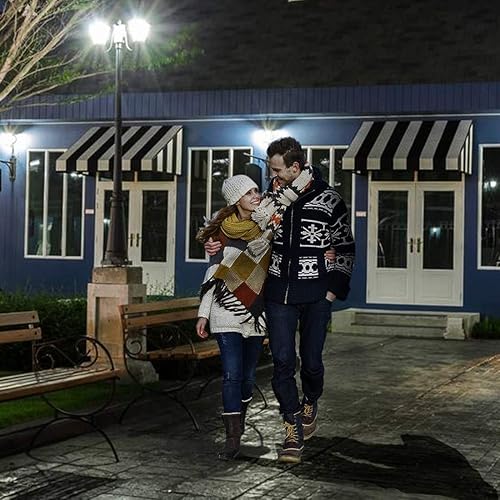 Miniatura 5 de Paquete de 2 bombillas con sensor de movimiento, 7 W (equivalente a 60 vatios) E26 activadas por movimiento, bombilla de seguridad del atardecer al